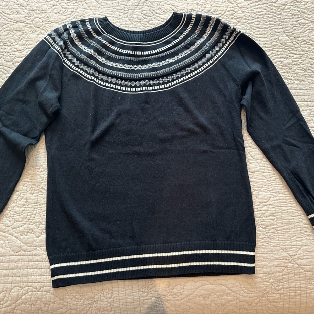 Talbots medium black sweater.